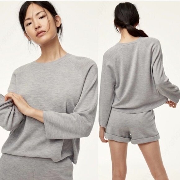 Aritzia The Group Babaton | Virginia Merino Wool Cropped Sweater - Picture 8 of 8